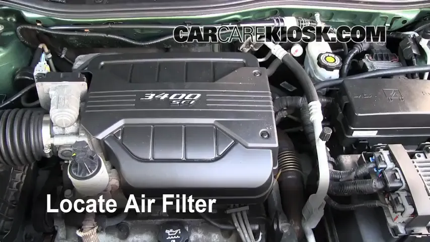 2005 Chevrolet Equinox LS 3.4L V6 Filtro de aire (motor) Cambio